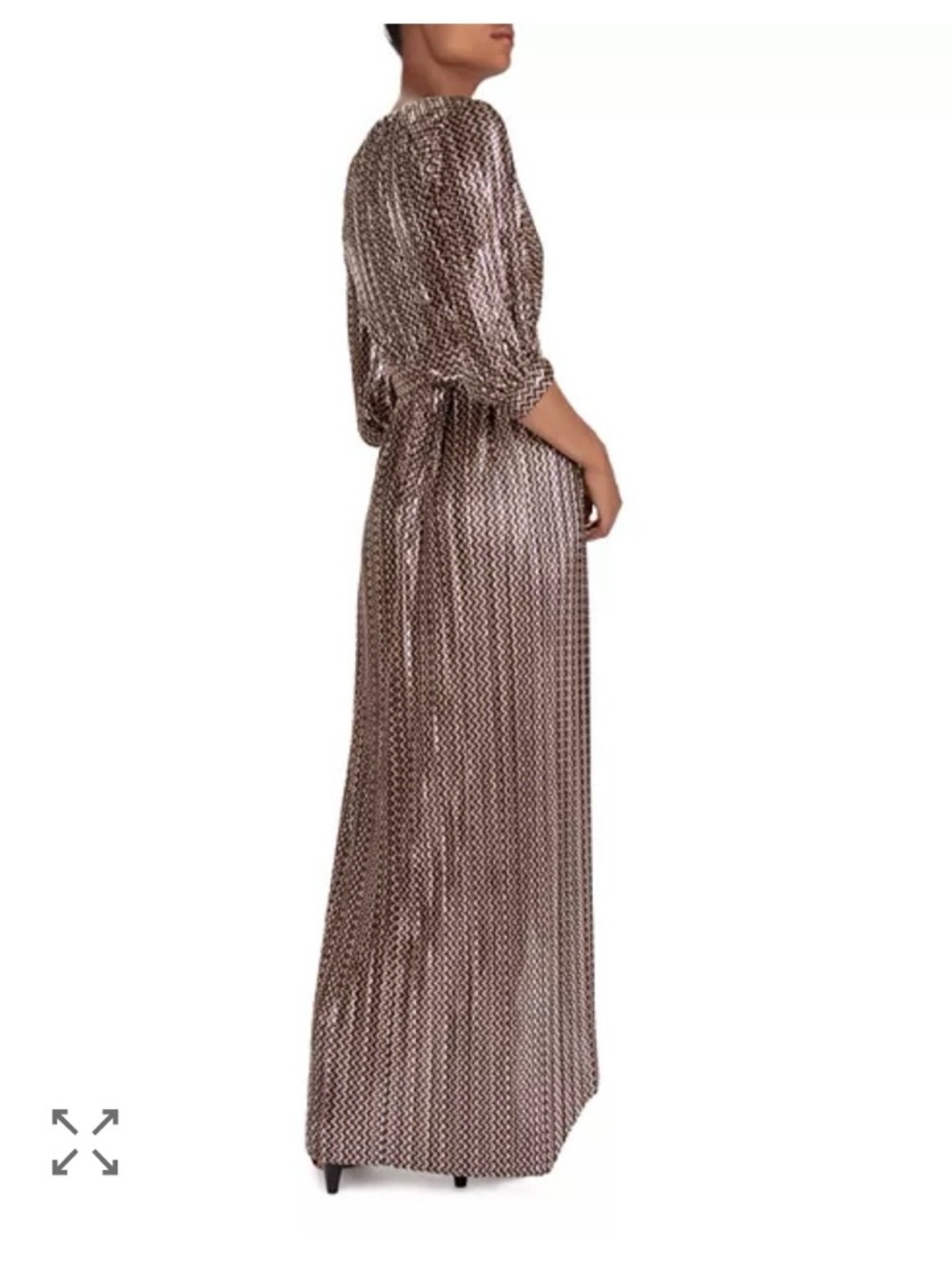 ba&sh Pacey Metallic High-Low Dress - Picture 2 of 12